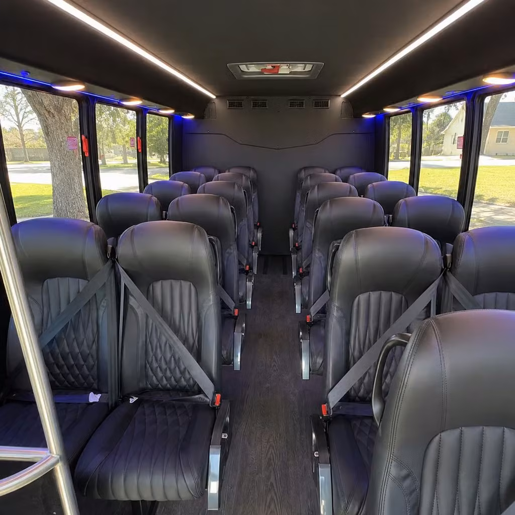 28 passenger minibus interior