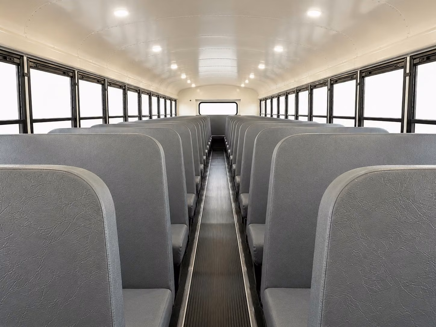 school bus inside